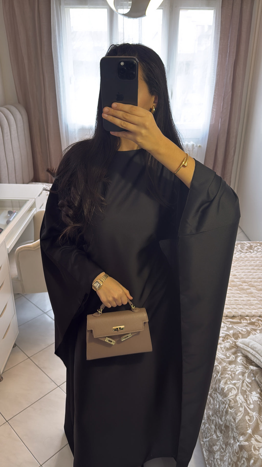 Abaya jihene noir