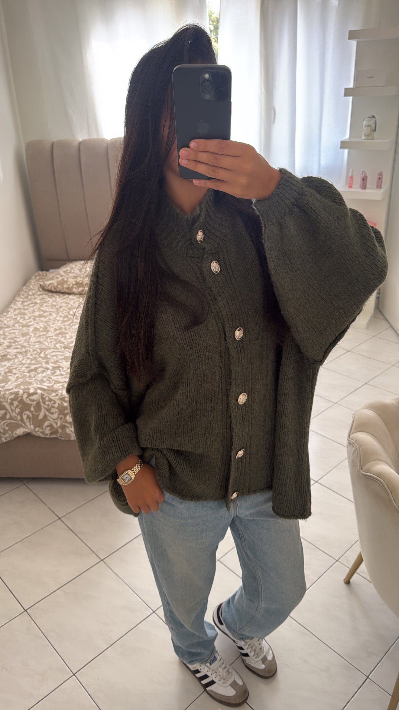 Haut nelya vert kaki