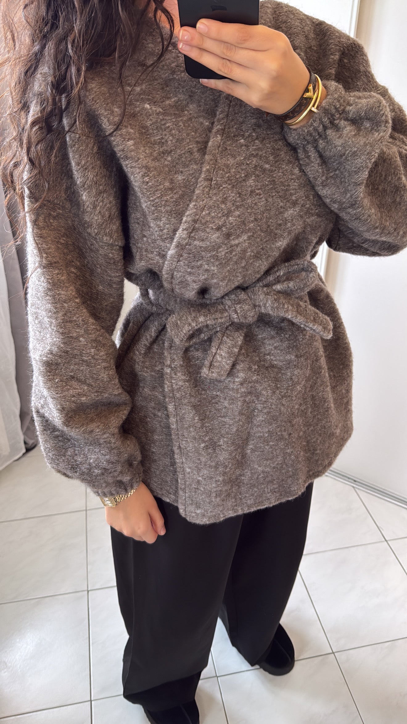 Gilet nour taupe