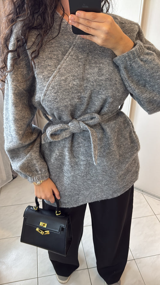 Gilet nour gris