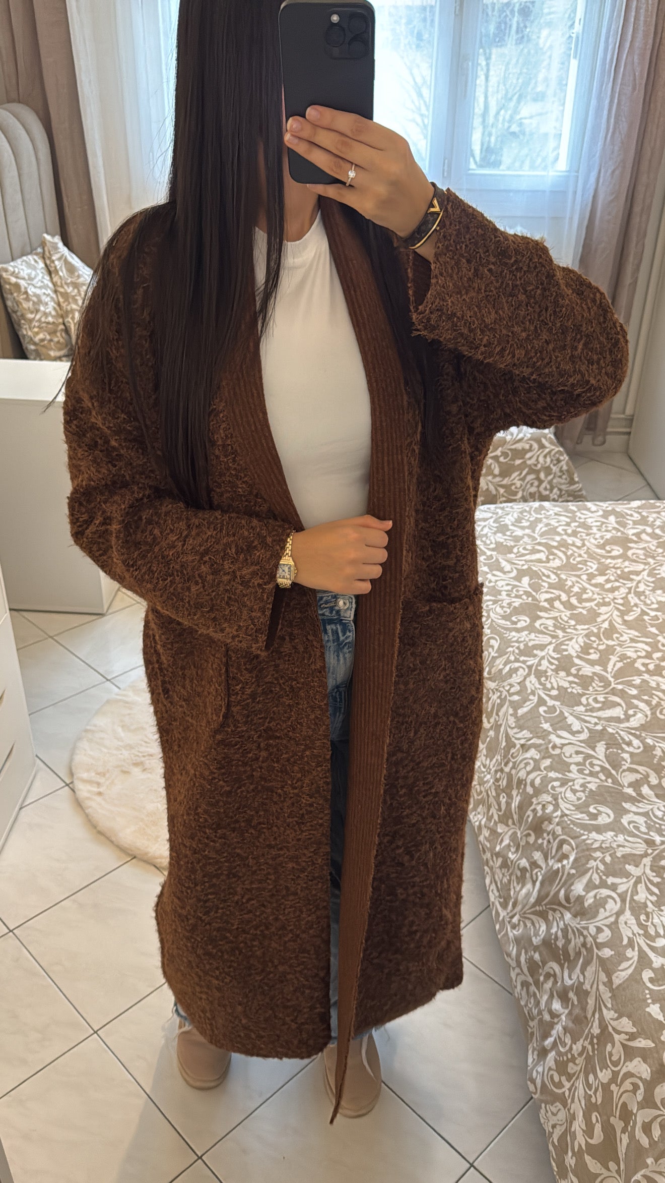 Manteau linia marron