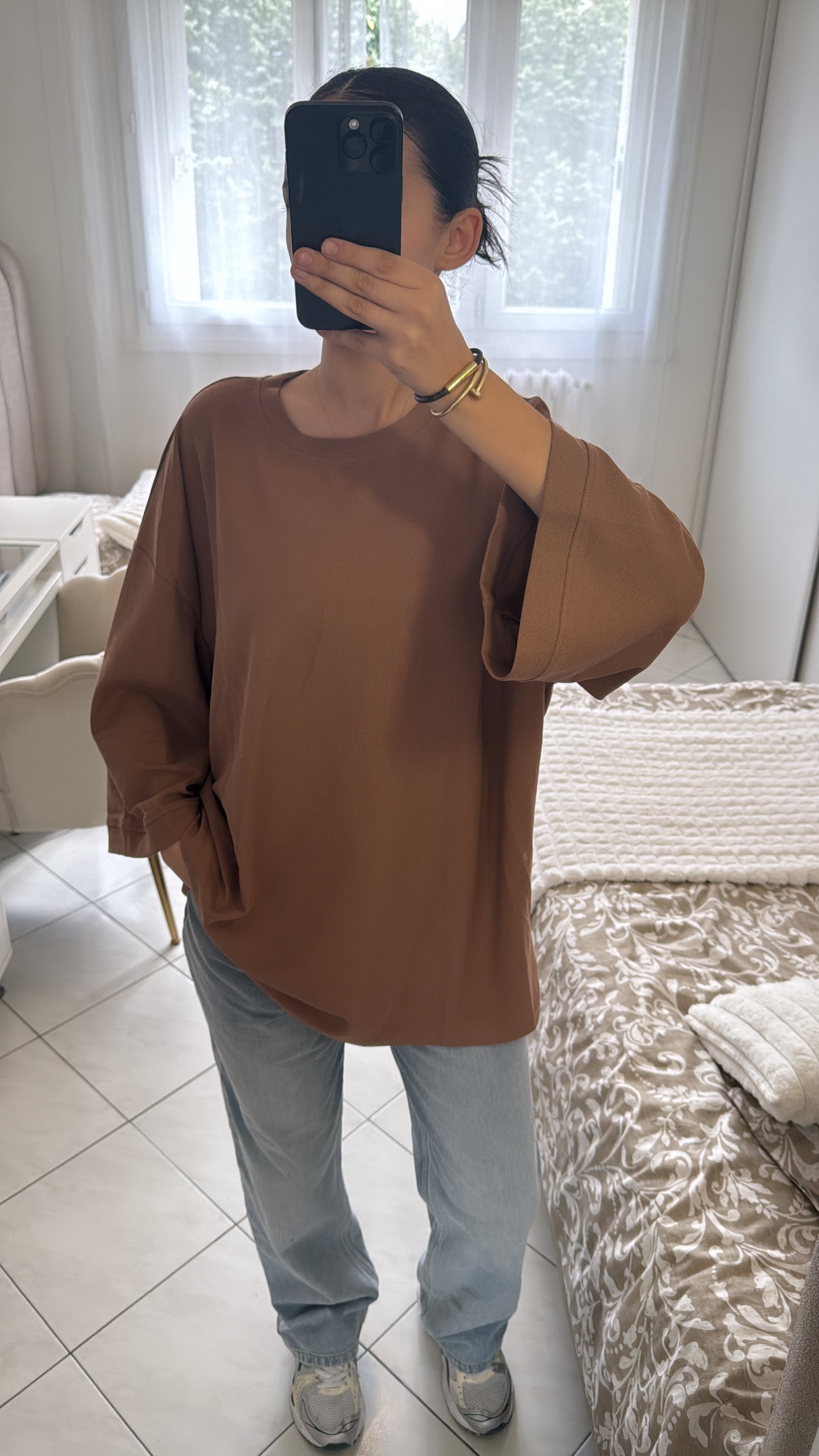T-shirt marron