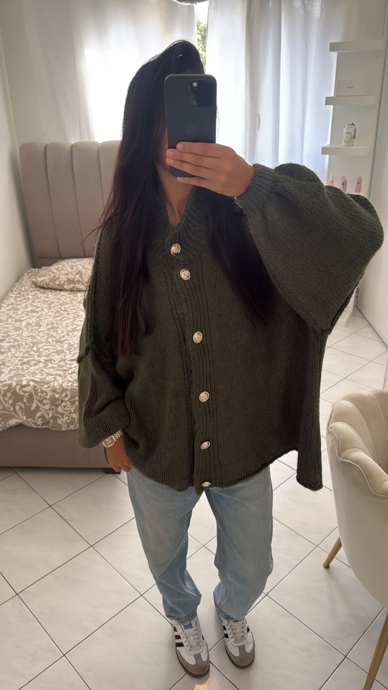 Haut nelya vert kaki