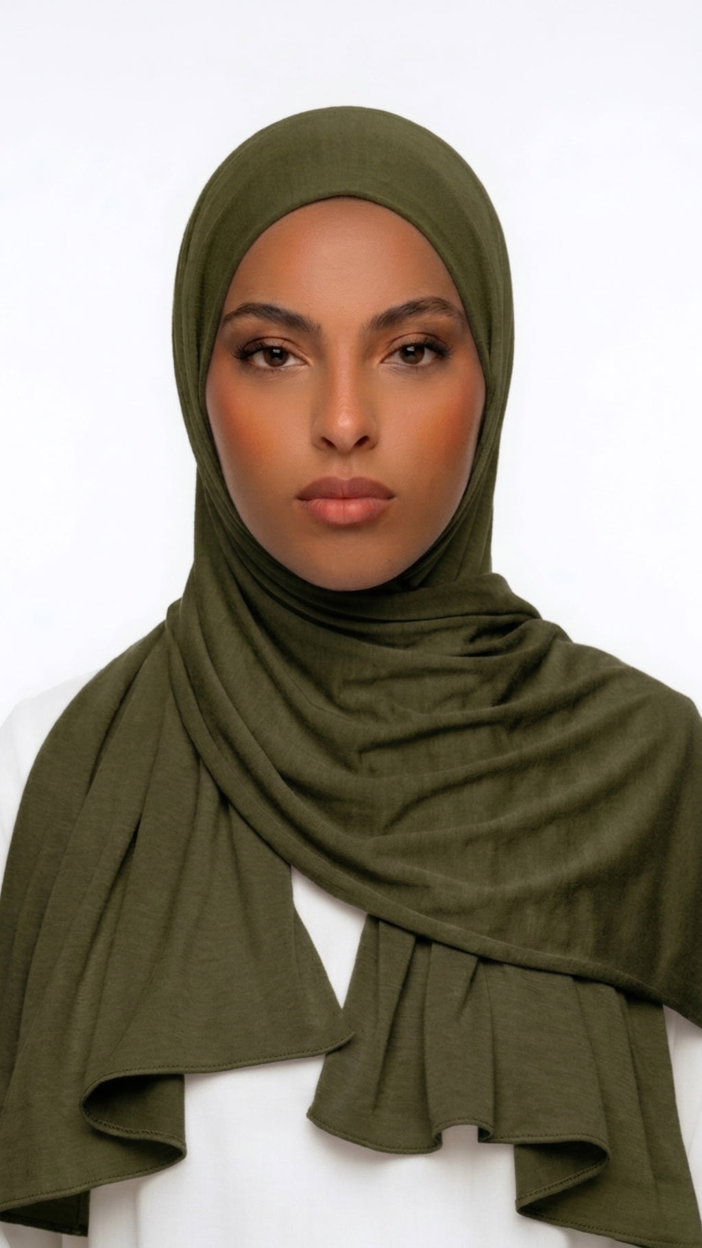 Voile jersey premium vert kaki