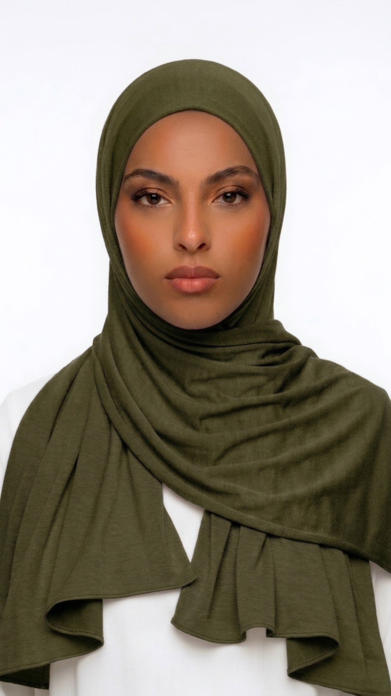 Voile jersey premium vert kaki