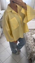 Chemise large jaune