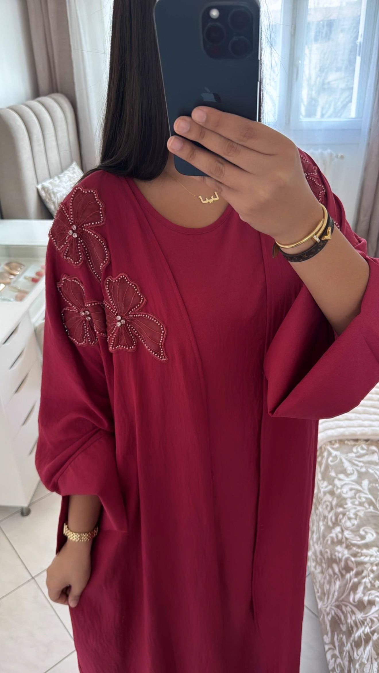 Ensemble kimono alya rouge