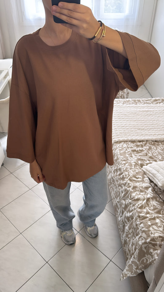 T-shirt marron