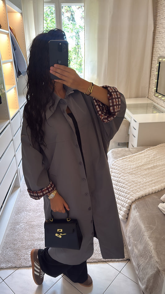 Veste imperméable grise