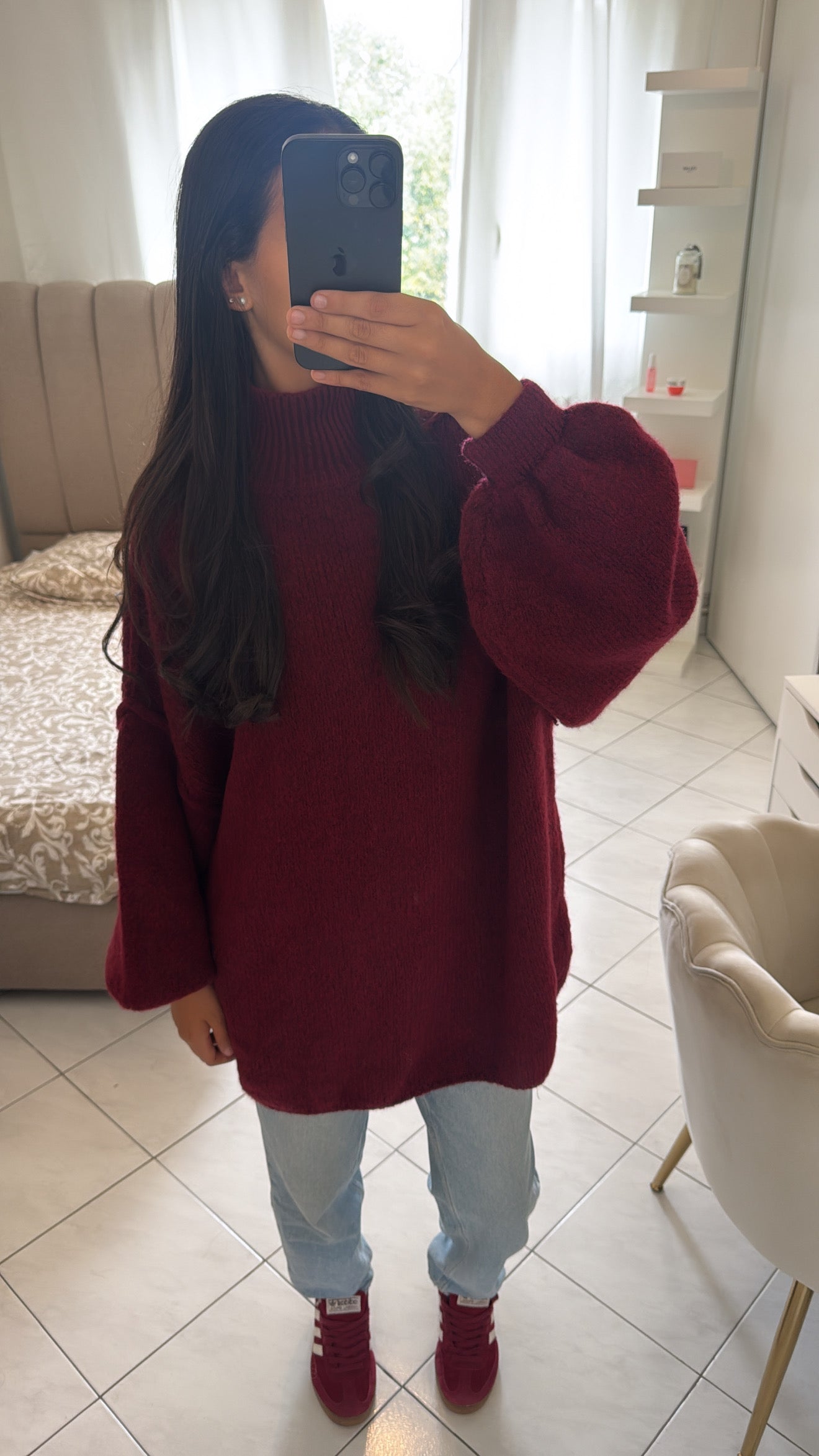Pull bordeaux