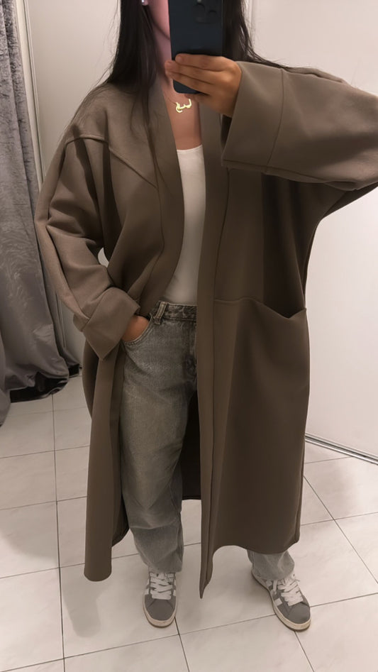 Manteau taupe