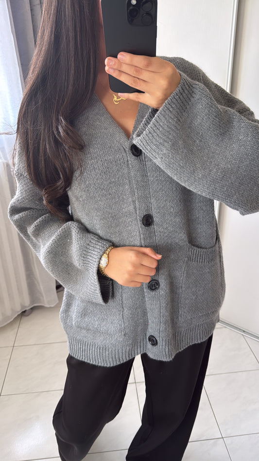 Cardigan gris