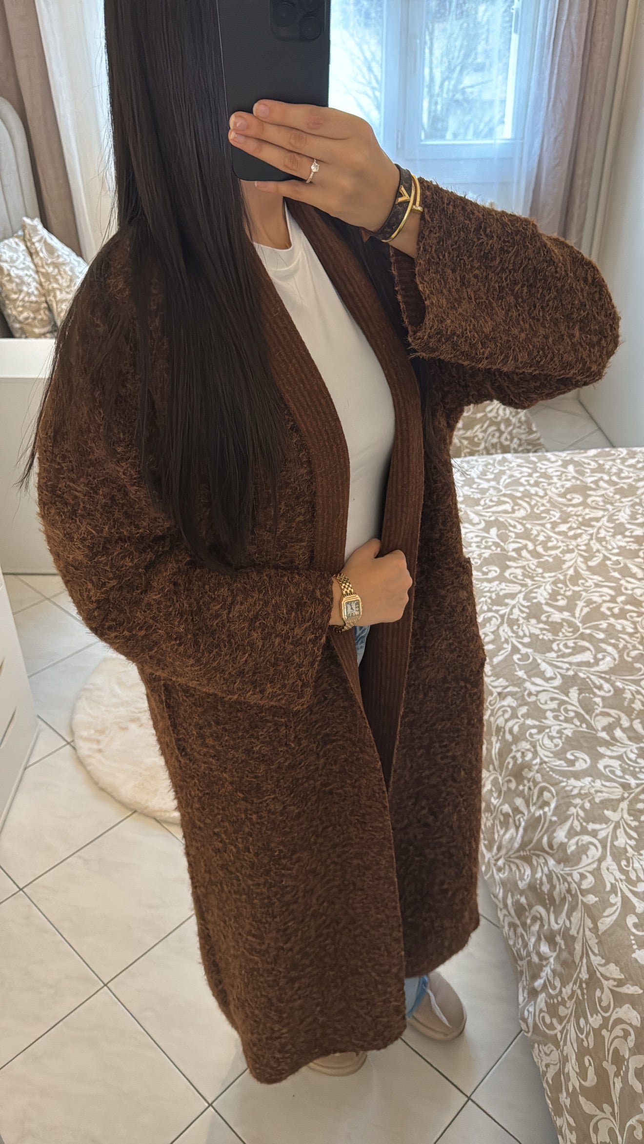 Manteau linia marron