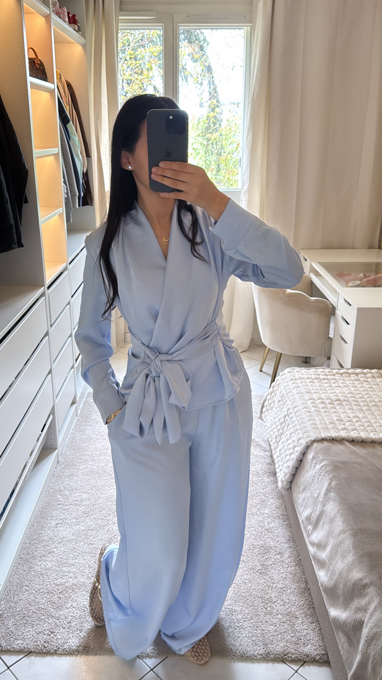 Ensemble nayal bleu ciel