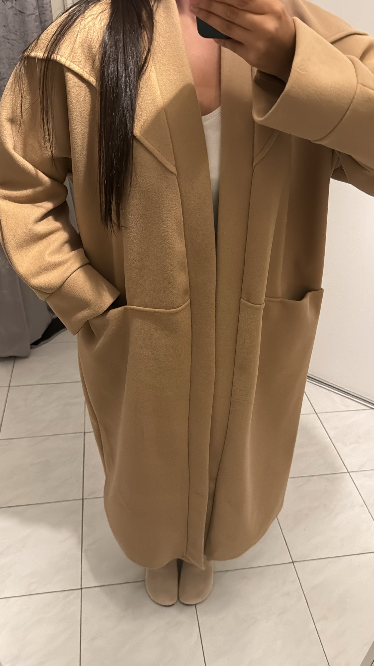 Manteau beige foncé