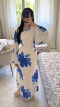 Robe fleuri bleu
