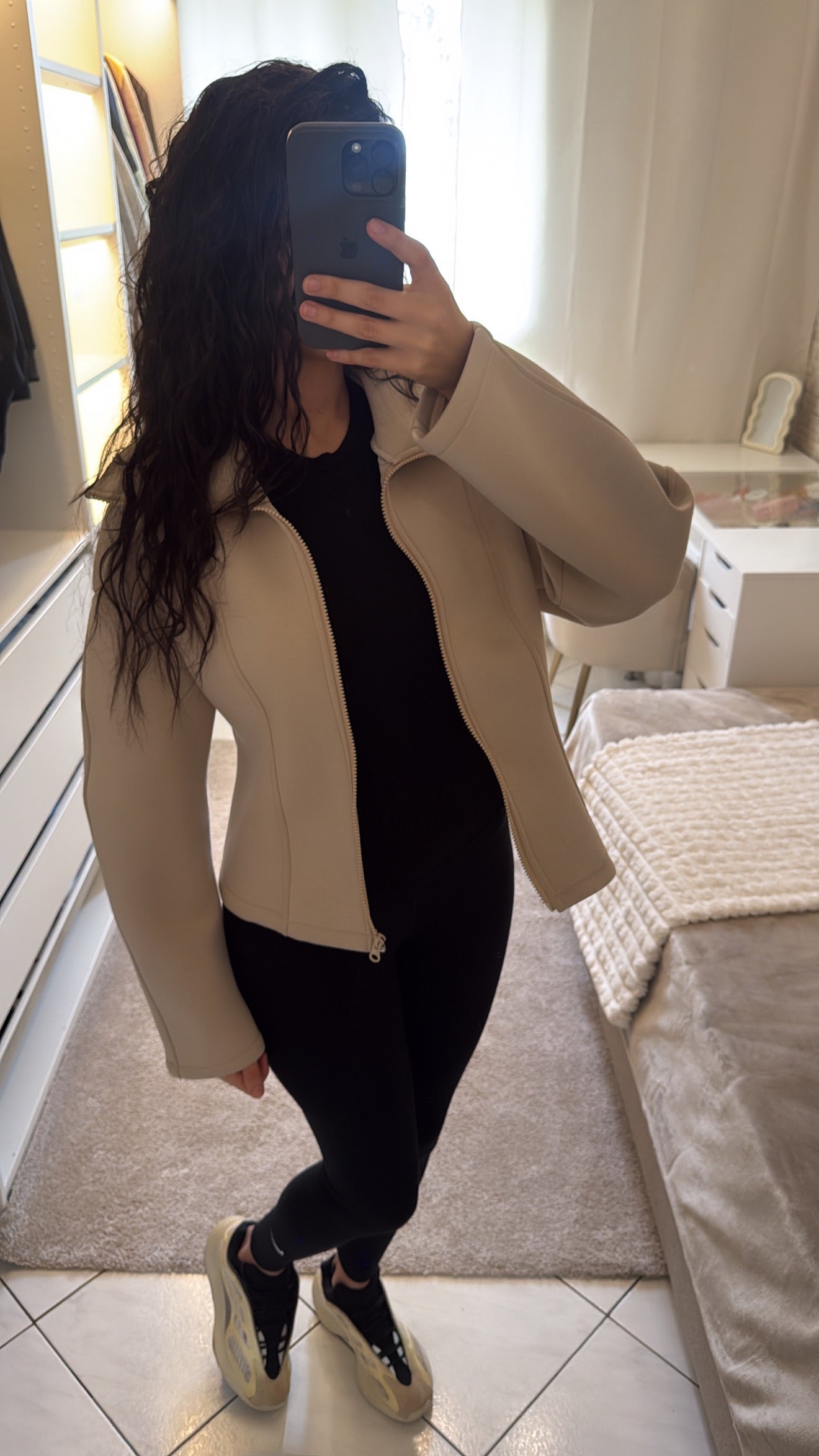 Veste Néoprène beige
