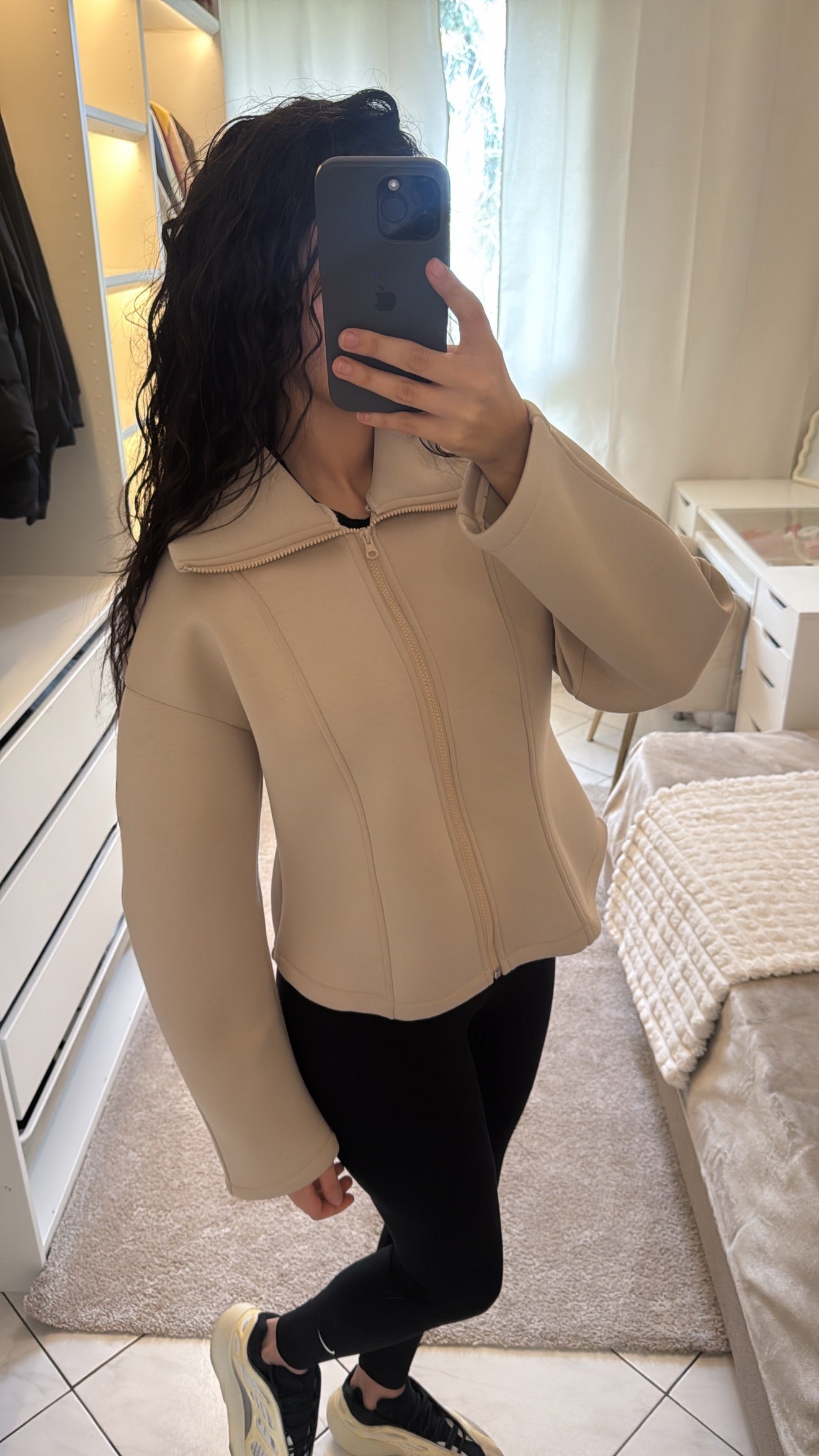 Veste Néoprène beige