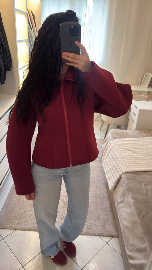 Veste Néoprène bordeaux