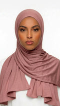 Voile jersey premium rose