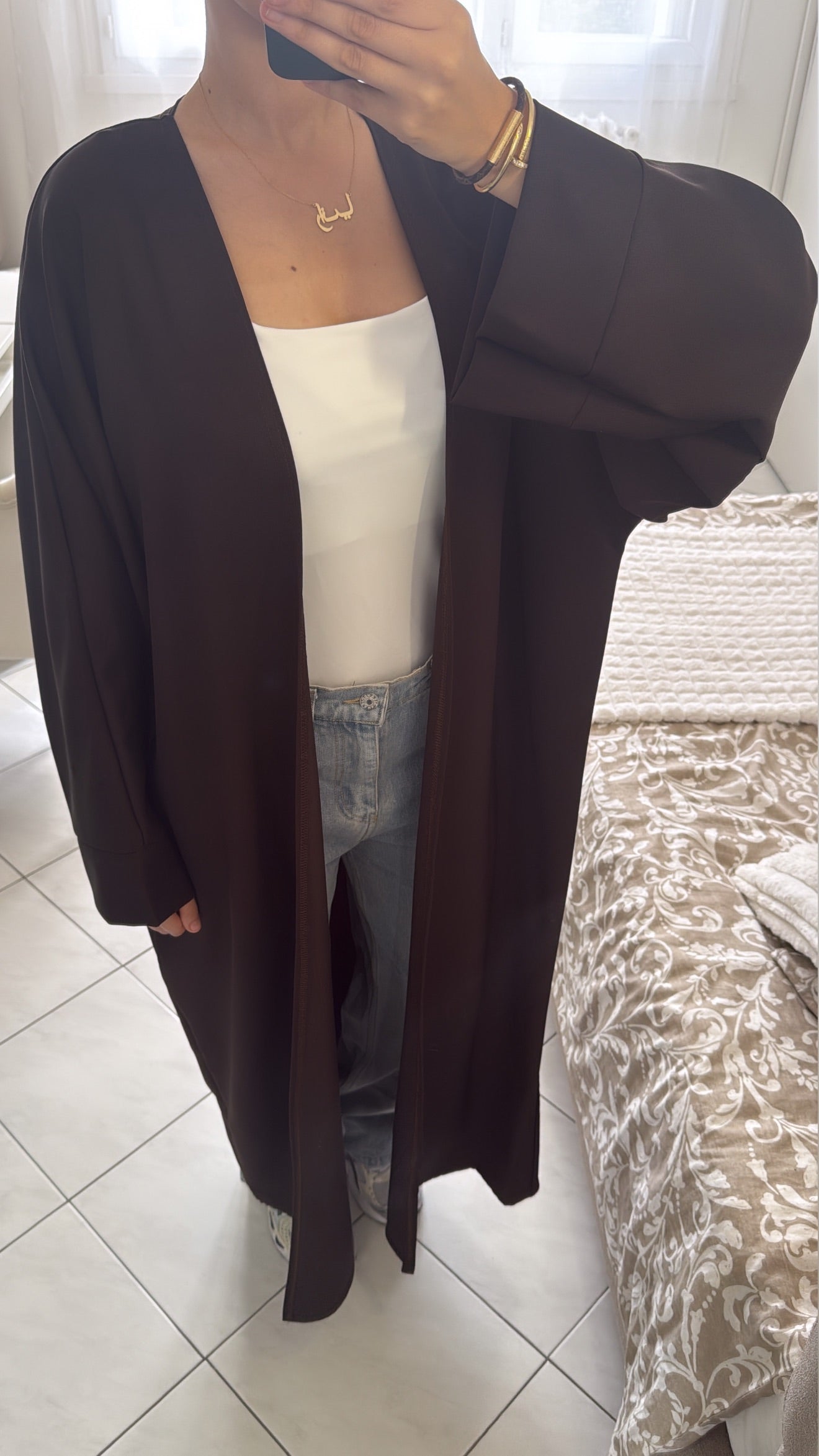 Kimono marron choco