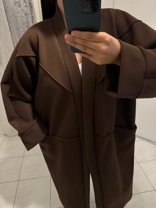 Manteau marron chocolat