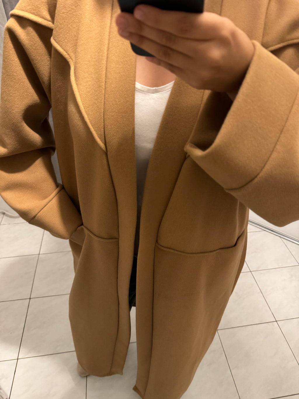 Manteau marron clair