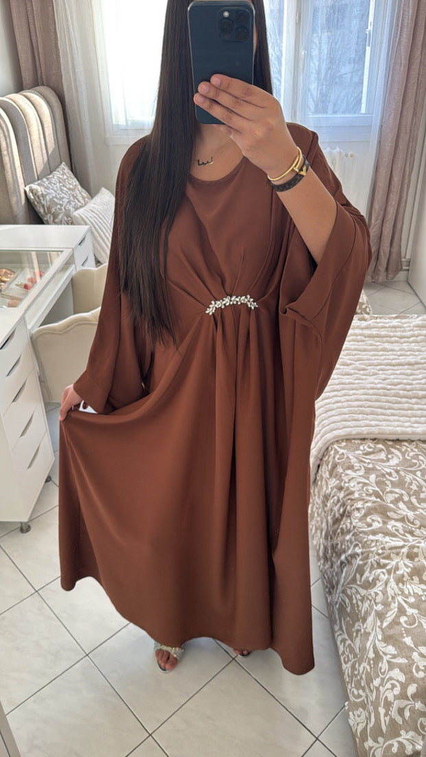 Abaya maryam marron
