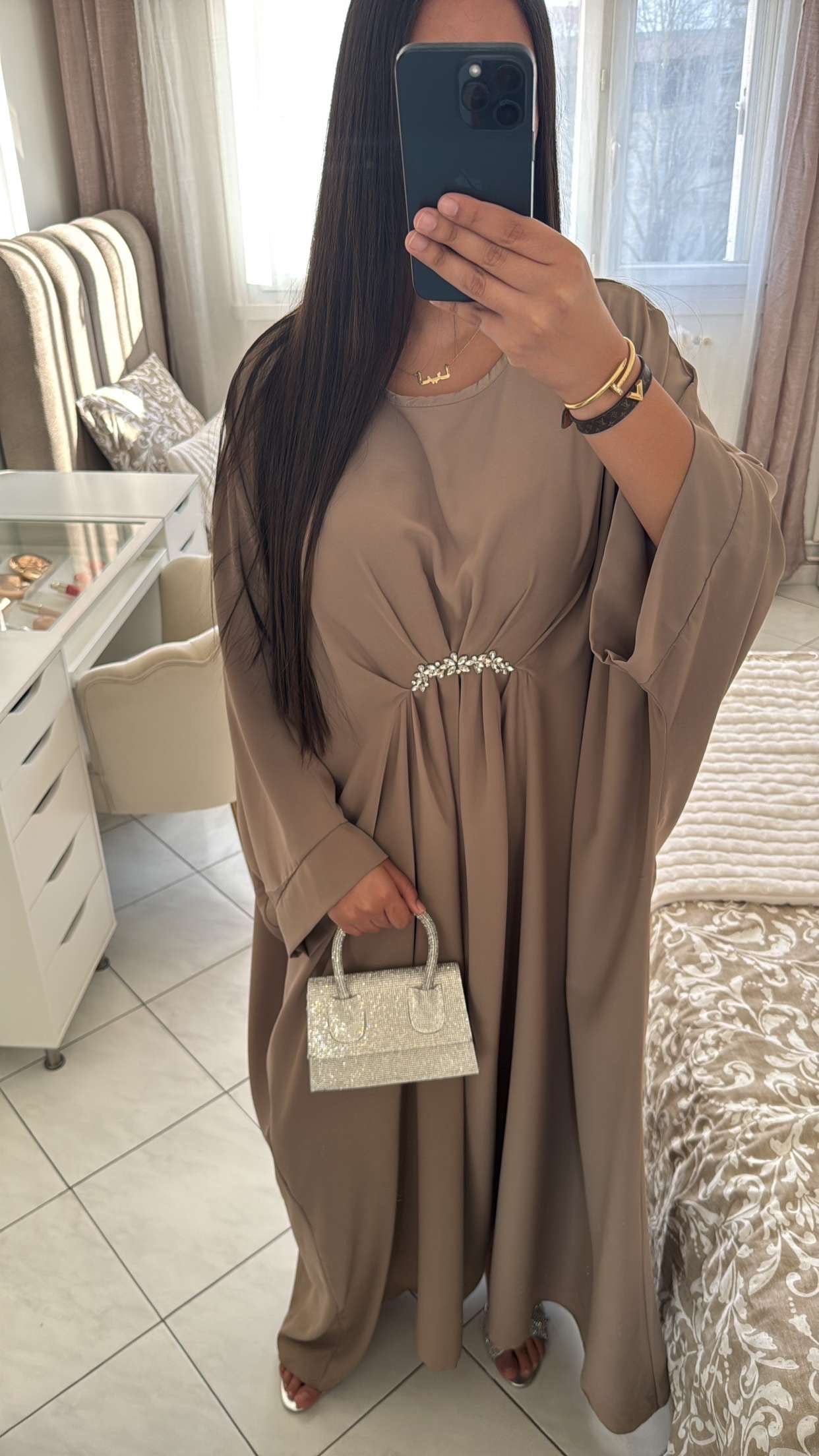 Abaya maryam taupe