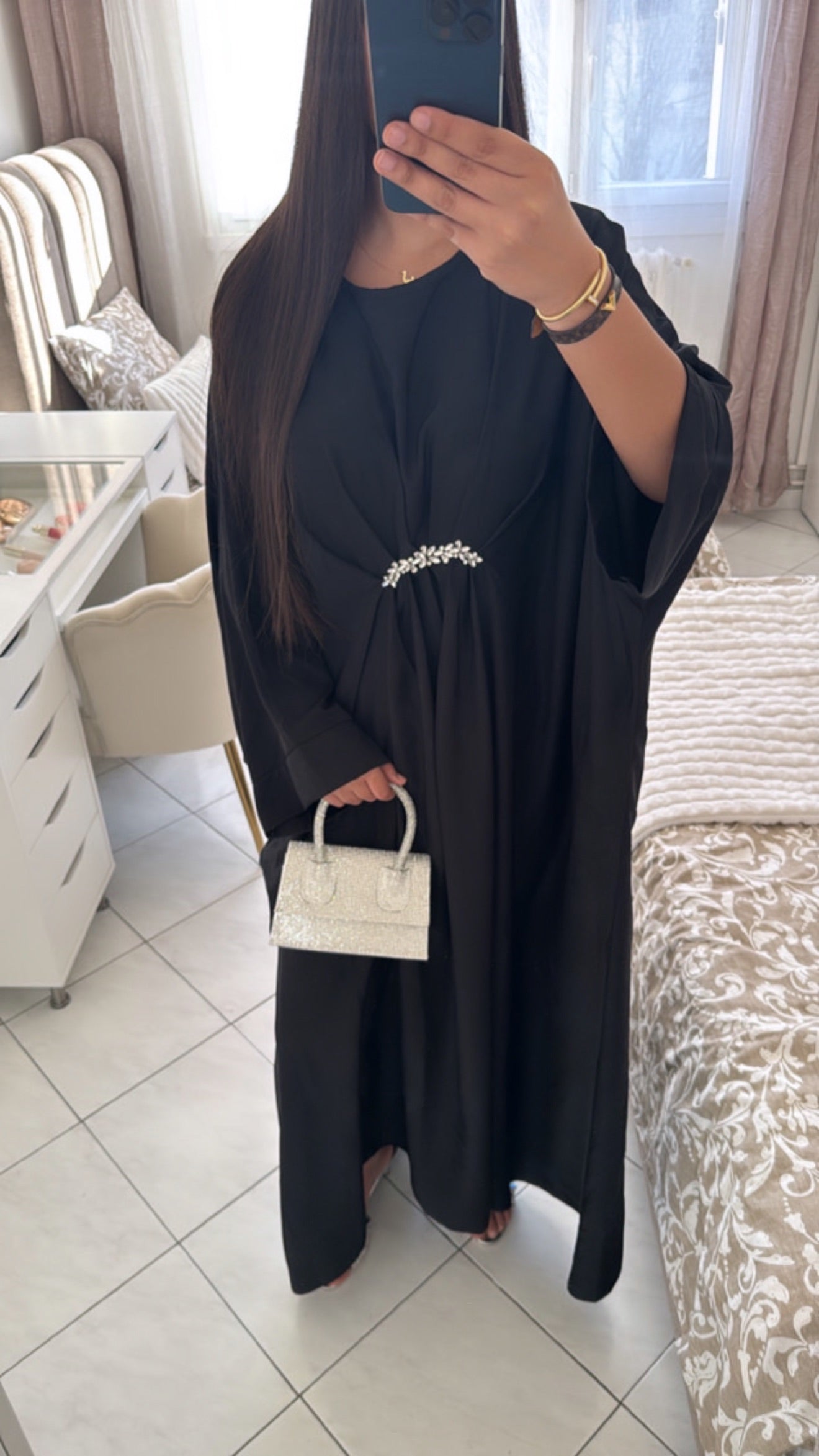 Abaya maryam noir