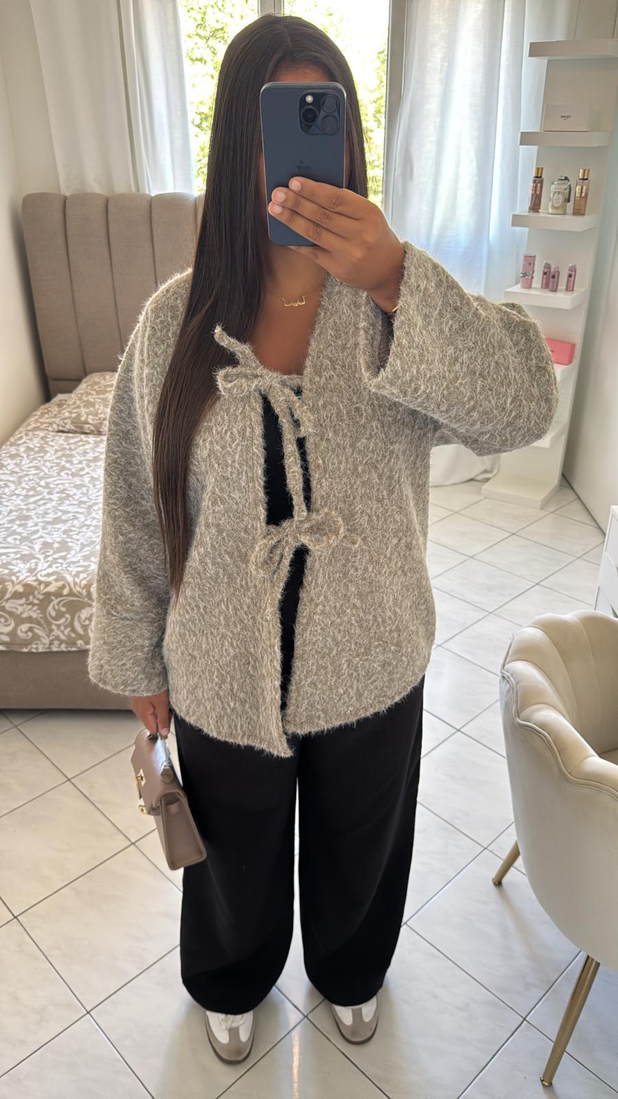 Manteau eyna taupe/gris