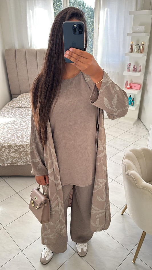 Ensemble assya taupe