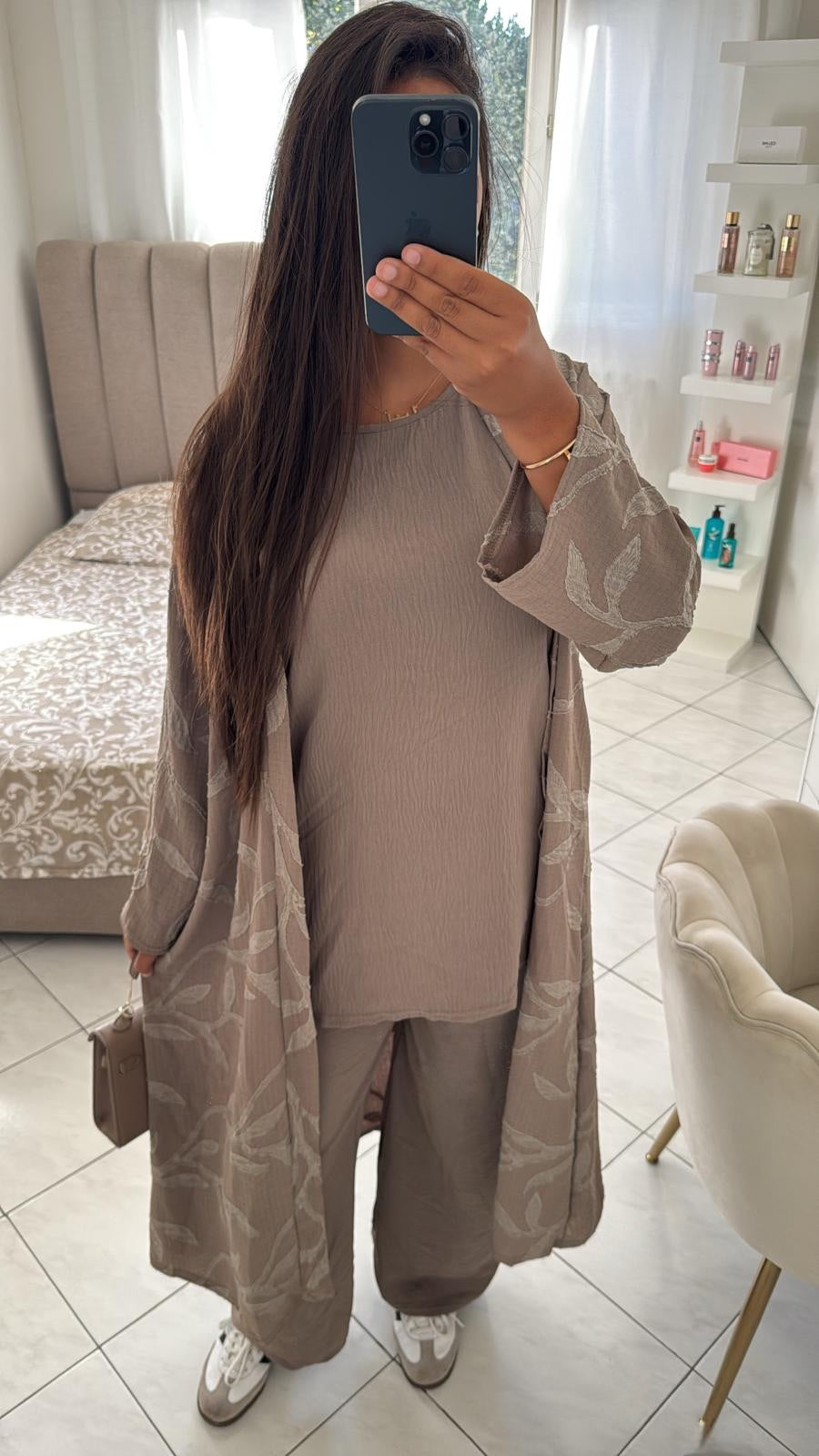 Ensemble assya taupe