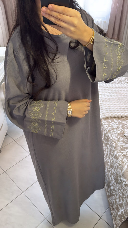 Abaya doha gris
