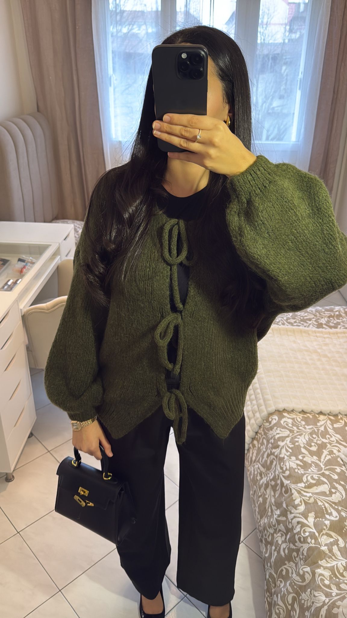Haut Lyna vert kaki