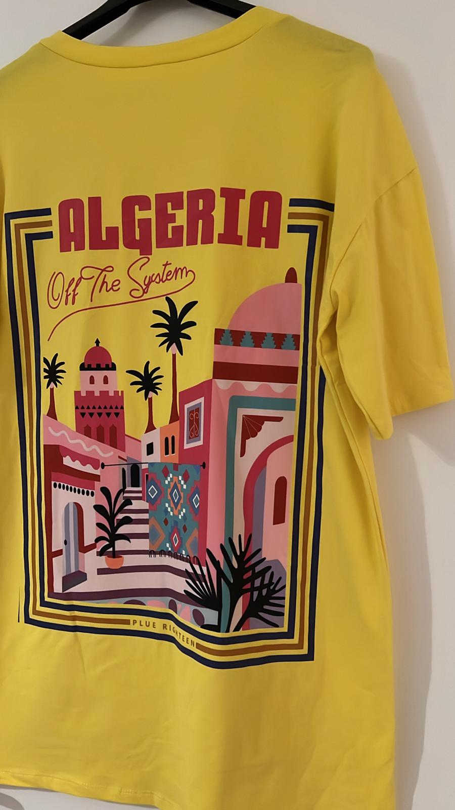 T-shirt ALGERIE jaune