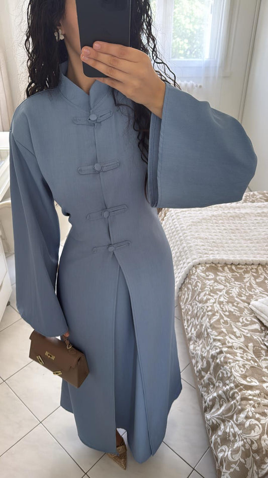 Ensemble maïssa bleu