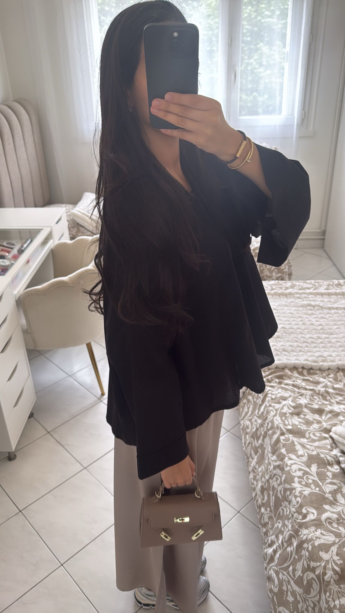 Chemise large noir