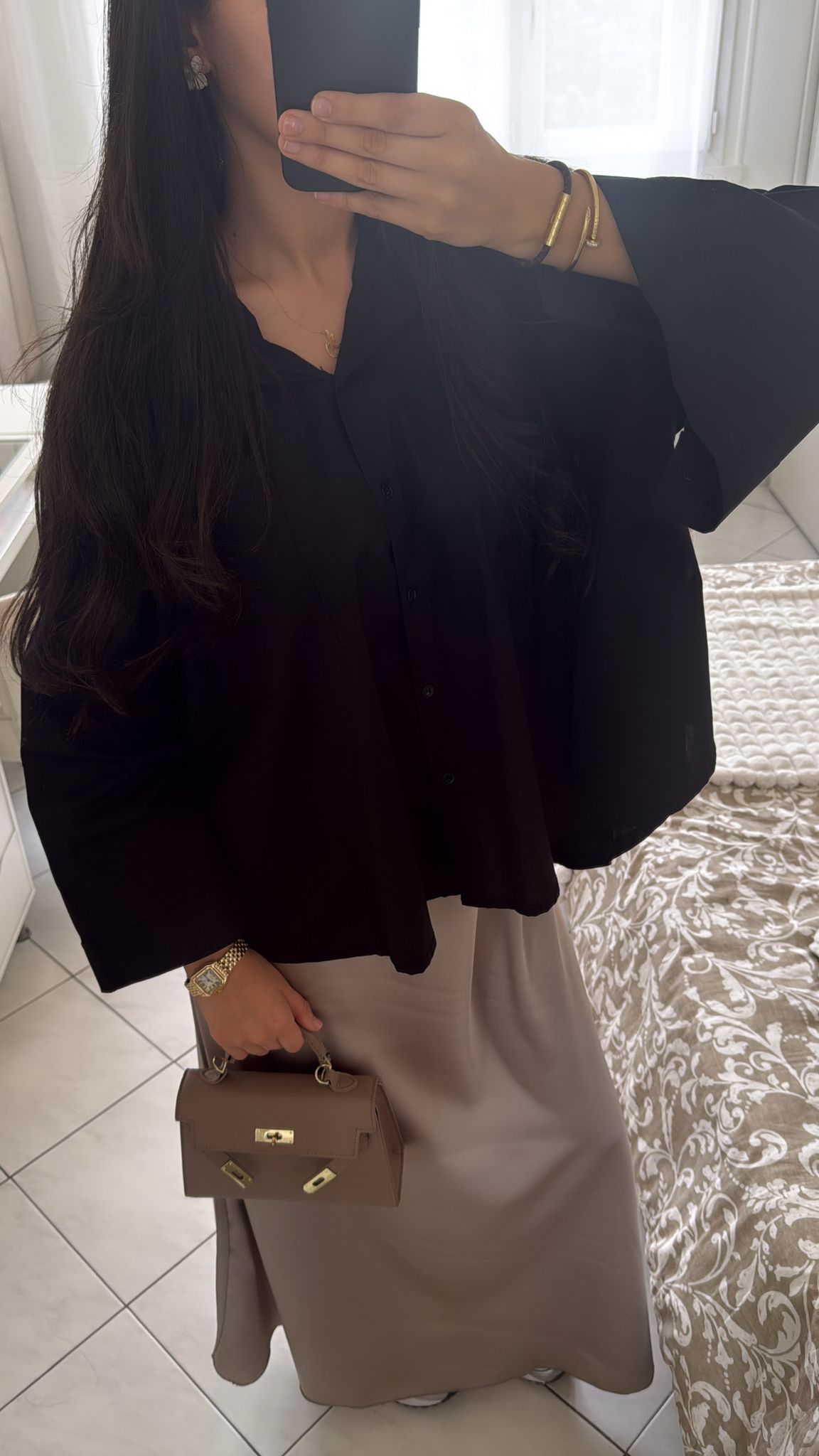 Chemise large noir