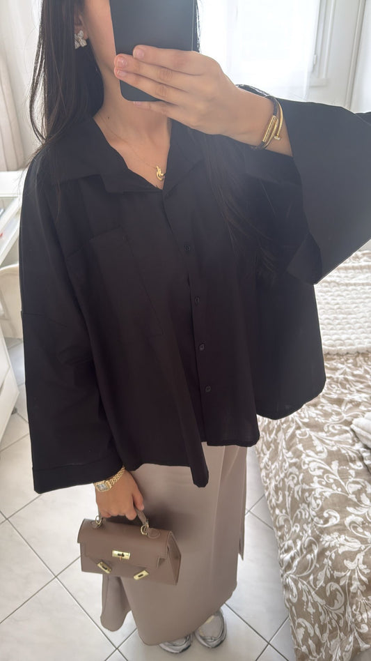 Chemise large noir