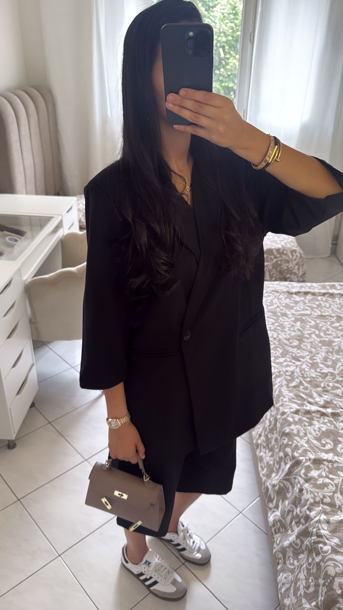 Ensemble bermuda noir