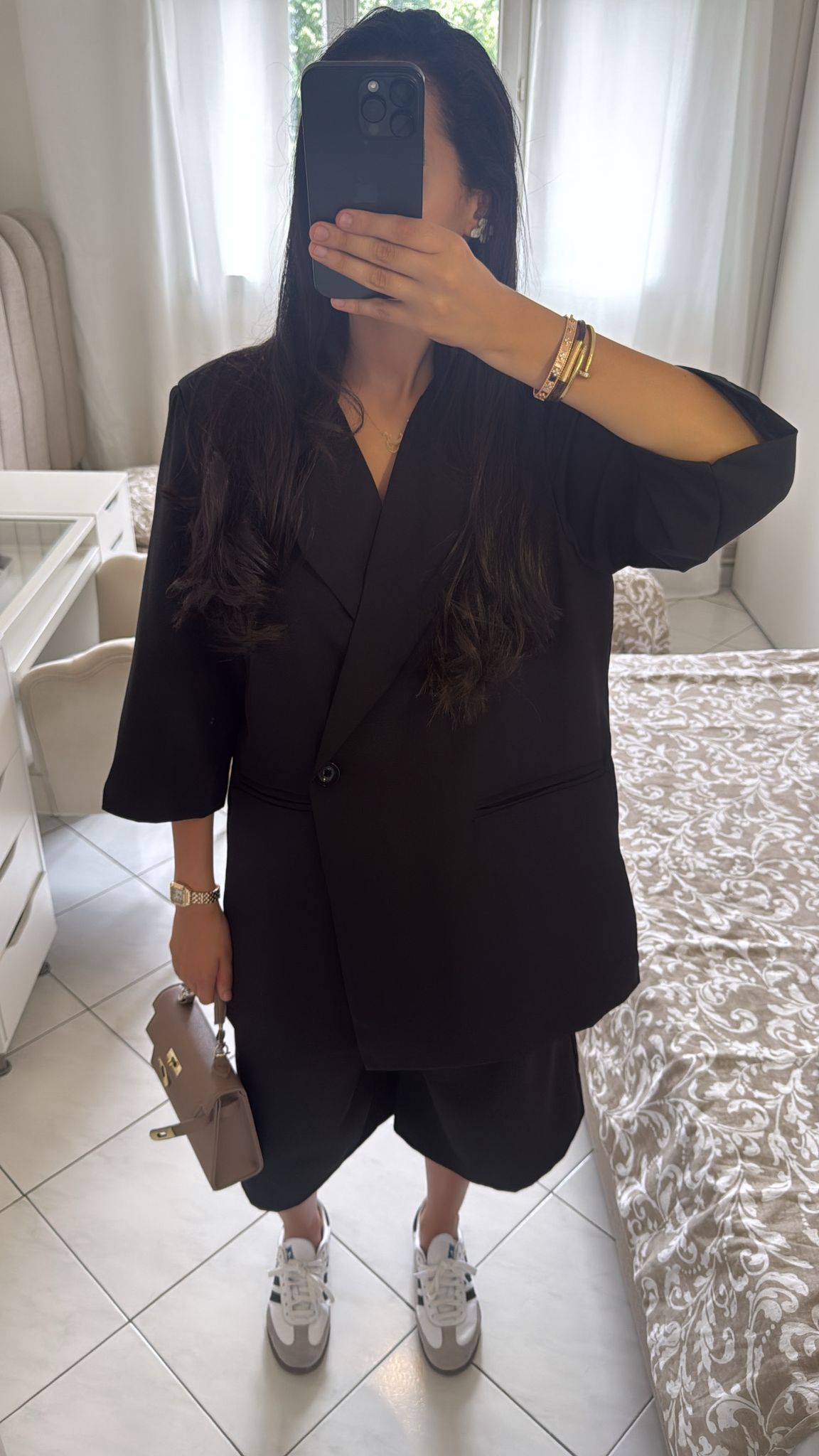 Ensemble bermuda noir