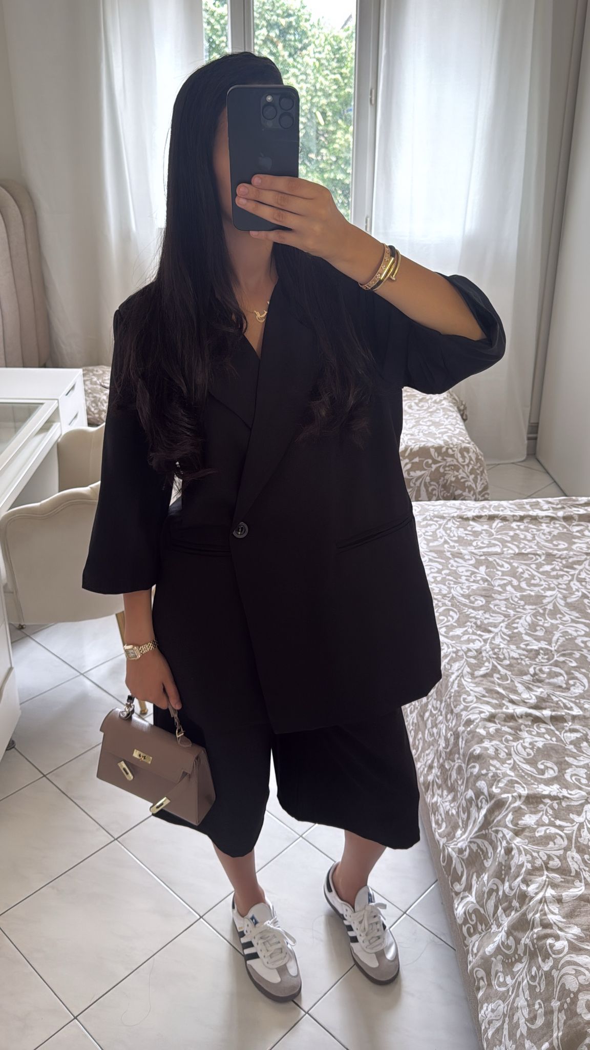 Ensemble bermuda noir