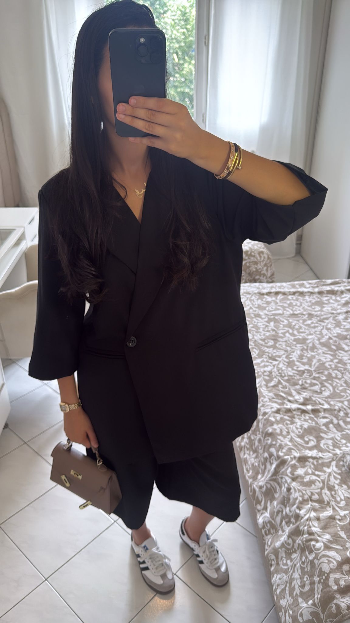 Ensemble bermuda noir