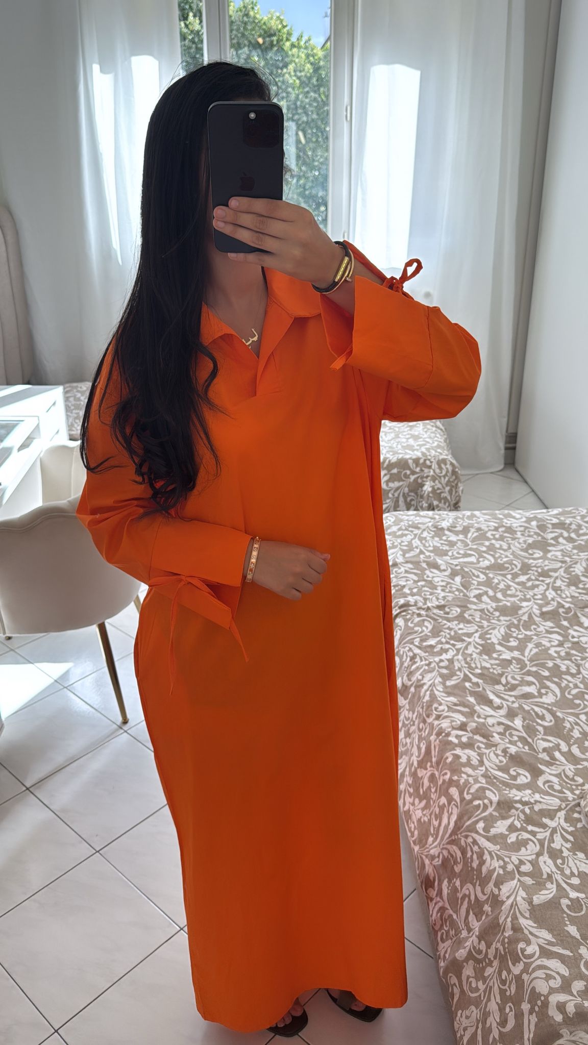 Robe chaima orange