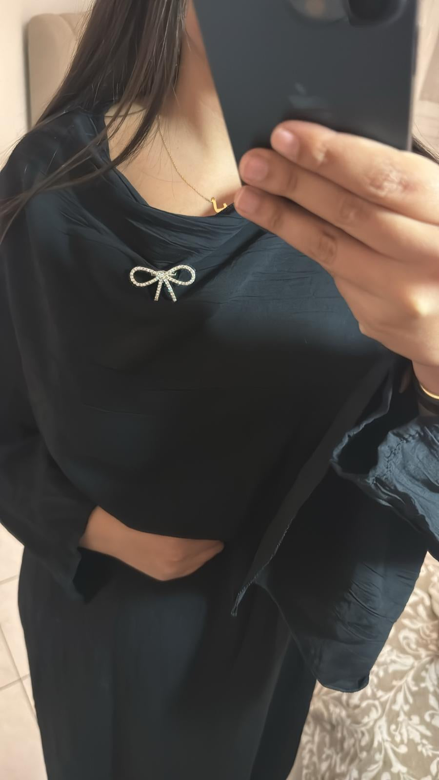 Abaya sana noir