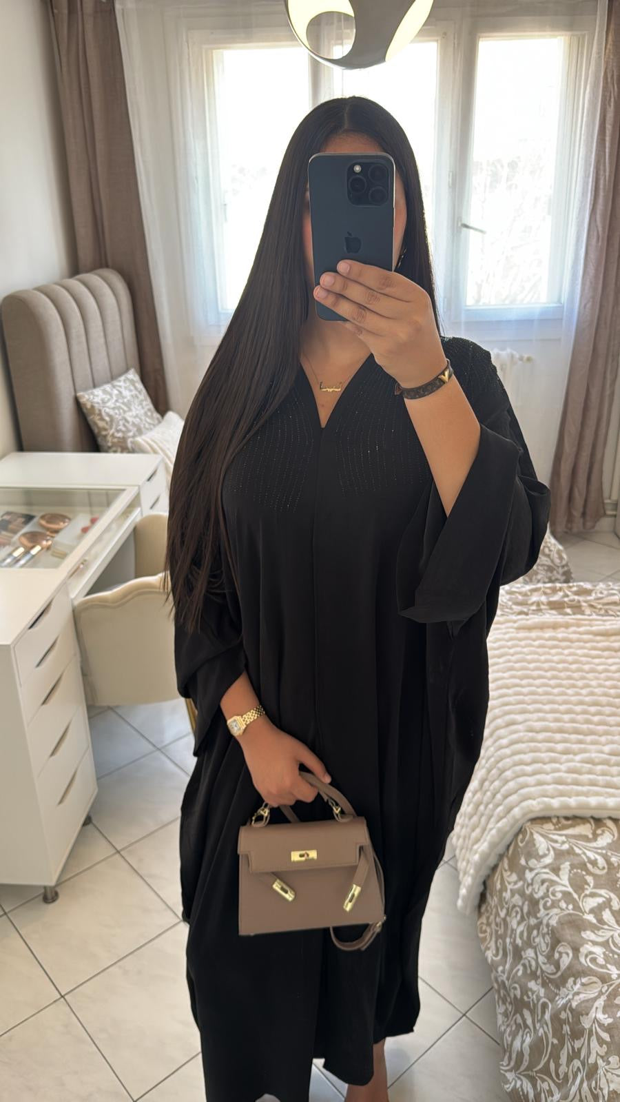 Abaya dubaï noir