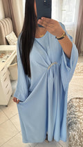 Abaya maryam bleu ciel